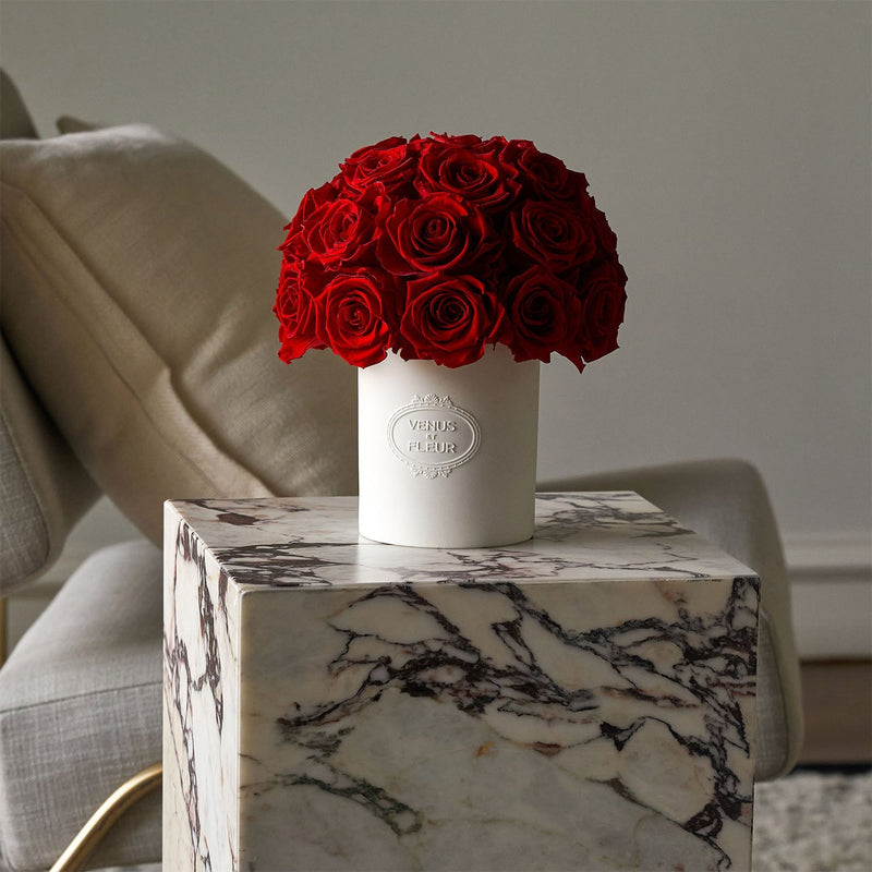 Fleura Porcelain Vase Roses