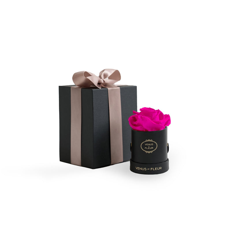 Le Mini Round Black Classic Roses