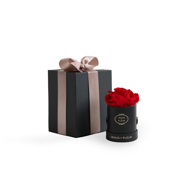 Le Mini Round Black Classic Roses