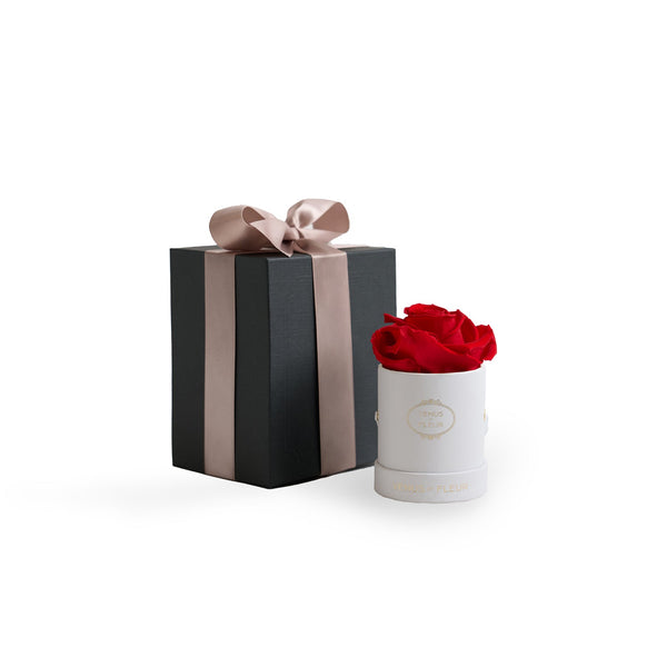 Le Mini Round White Classic Roses