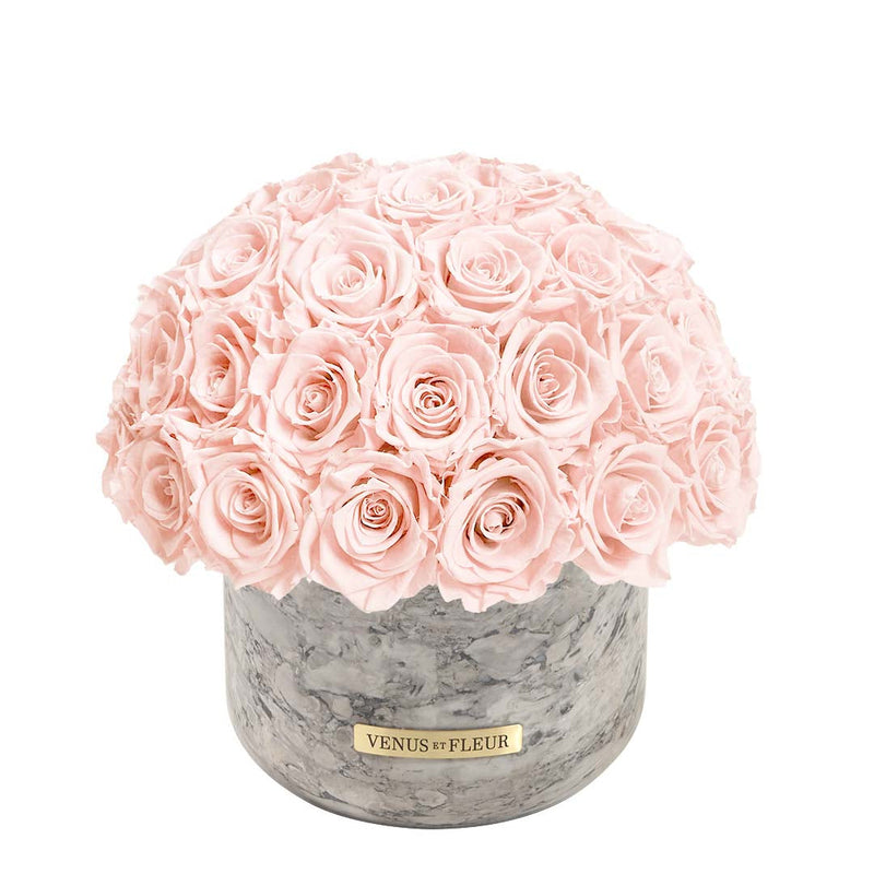Gia Marble Vase Roses