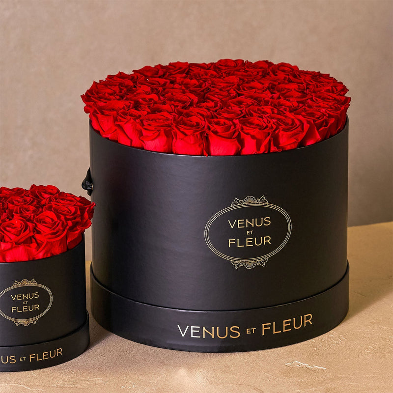 Large Round Black Classic Roses
