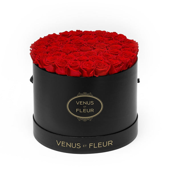 Large Round Black Classic Roses