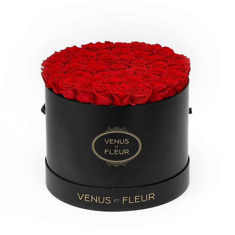 Large Round Black Classic Roses
