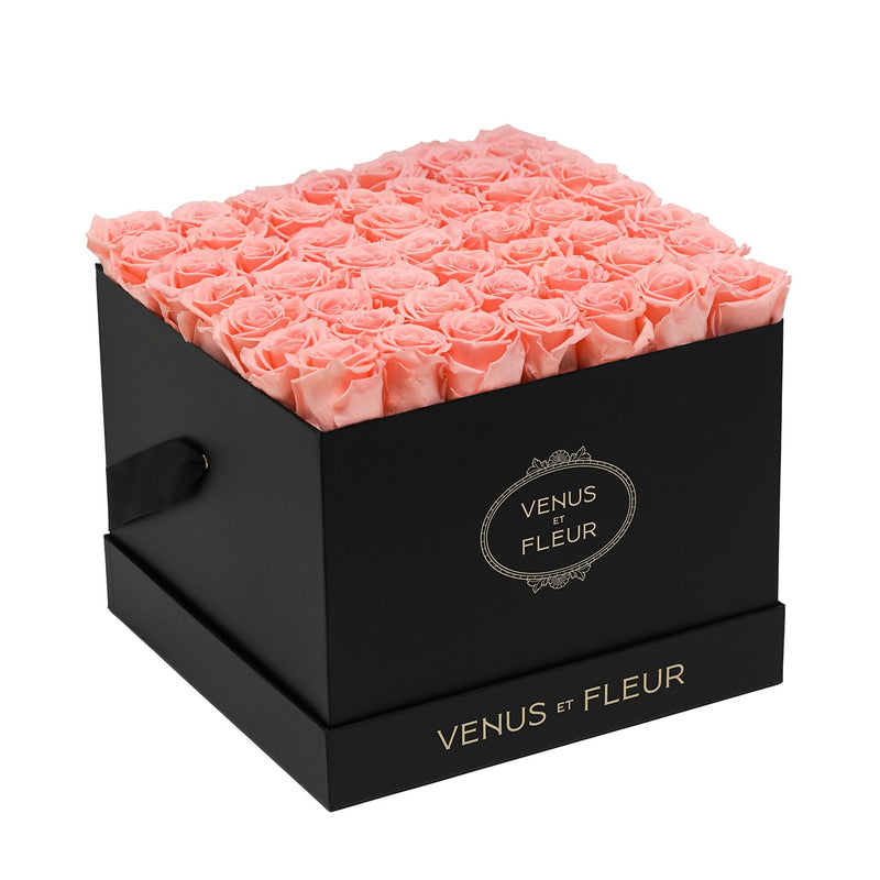 Large Square Black Classic Roses