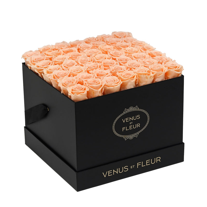 Large Square Black Classic Roses