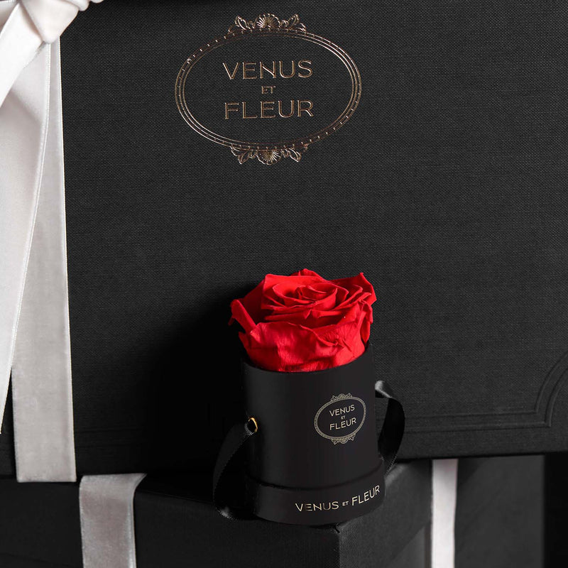 Le Mini Round Black Classic Roses