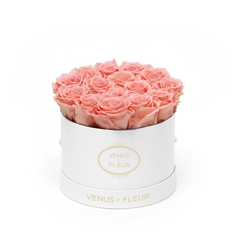 Small Round White Classic Roses