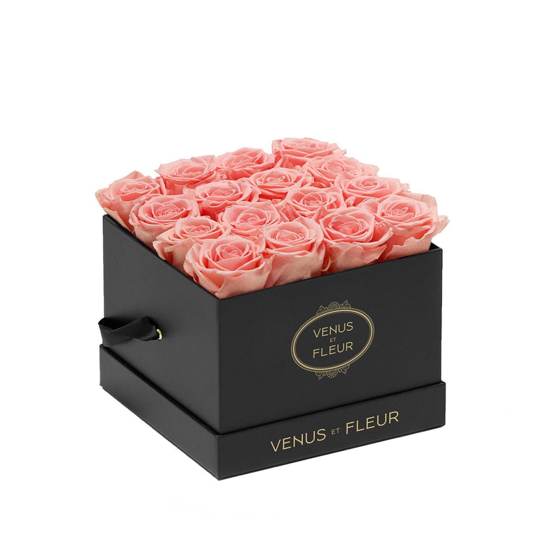 Small Square Black Classic Roses
