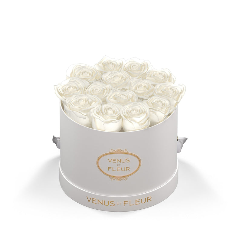 Small Round White Classic Roses