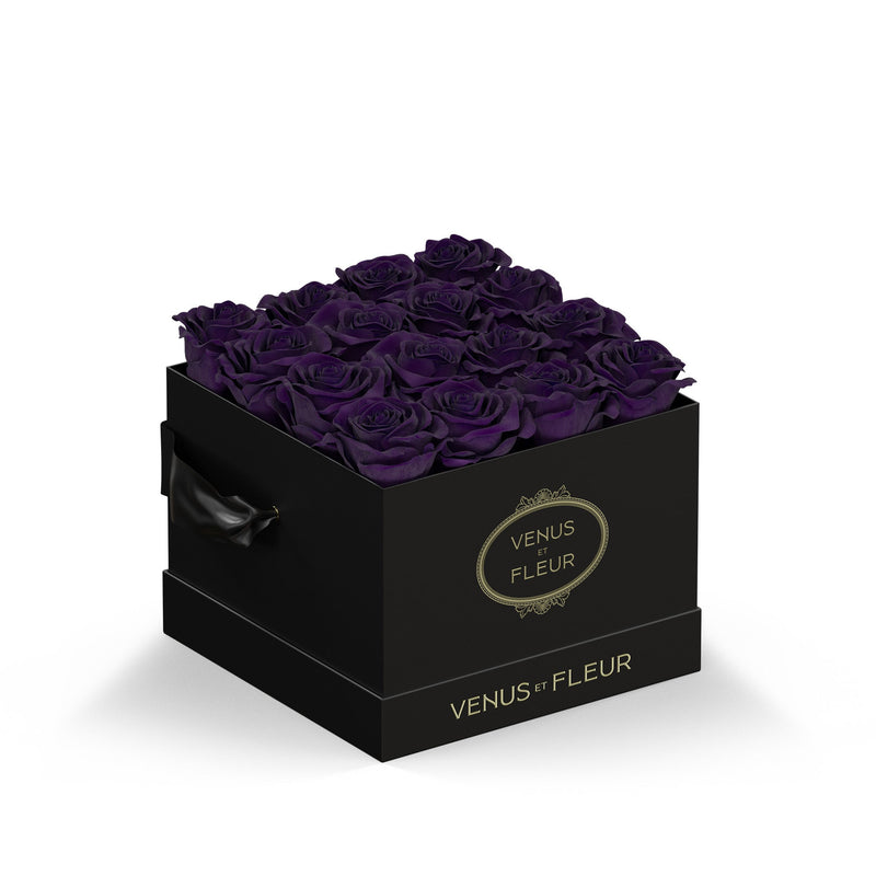 Small Square Black Classic Roses