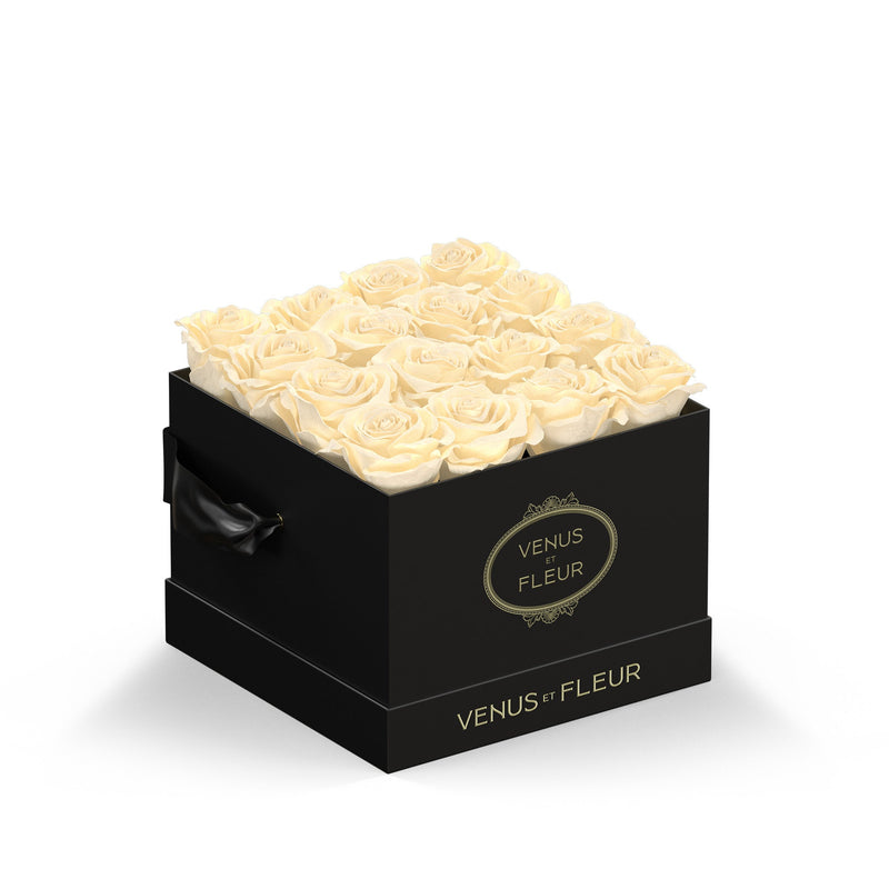 Small Square Black Classic Roses