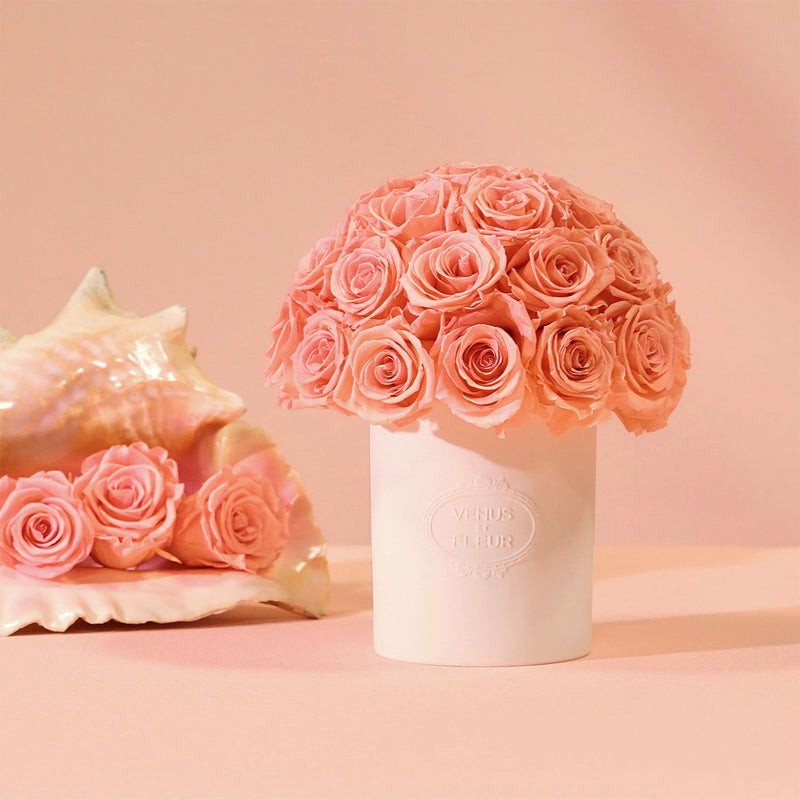 Fleura Porcelain Vase Roses