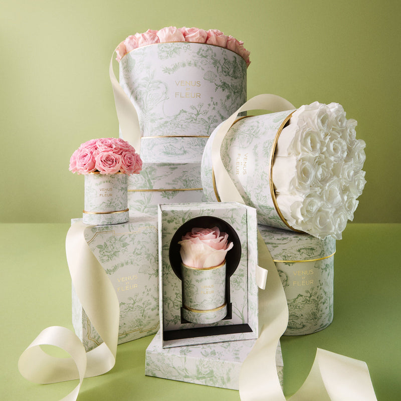 Large Round Toile Du Joie Roses