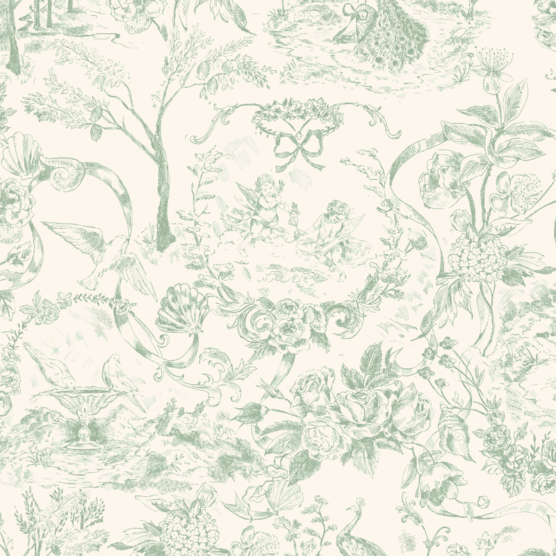 Le Mini Round Toile Du Joie Roses
